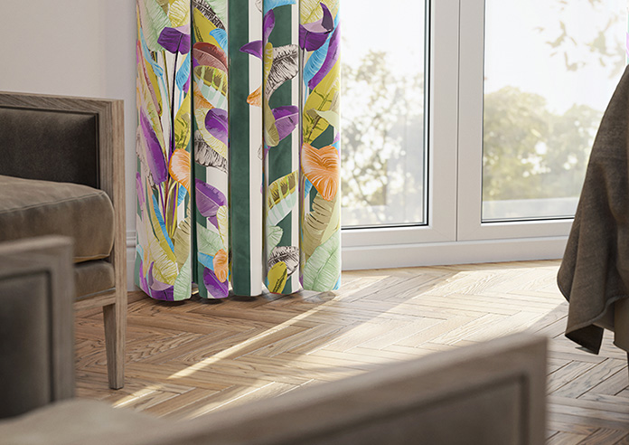 Palm Springs, Green Stripe - Made To Measure Curtains - Image 5